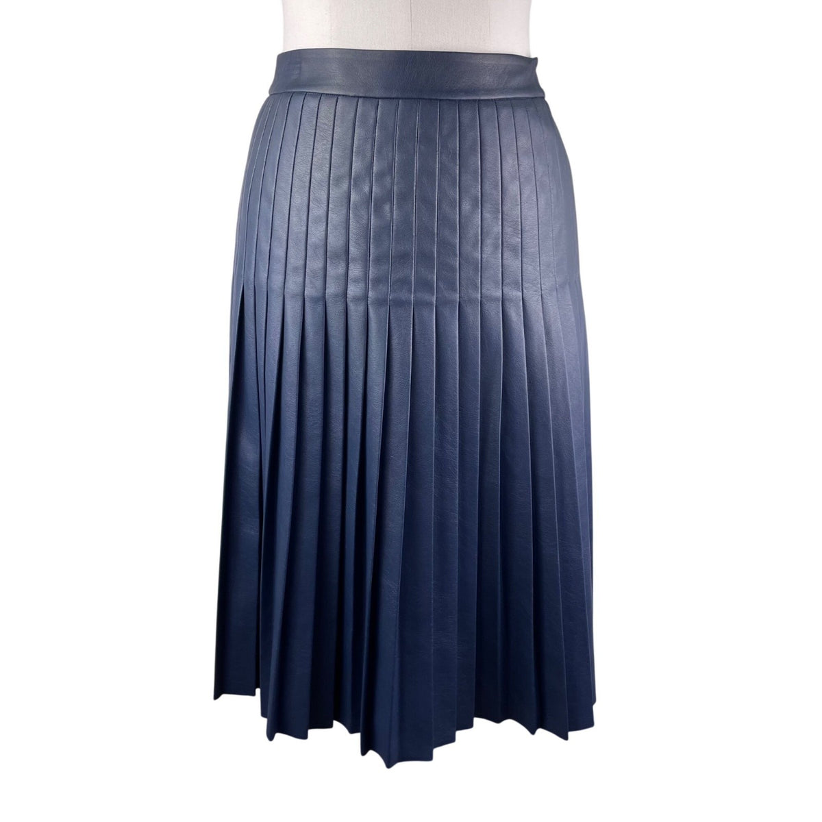 Rebecca Taylor Womens Blue Polyester Pleated Skirt  Sz 2
