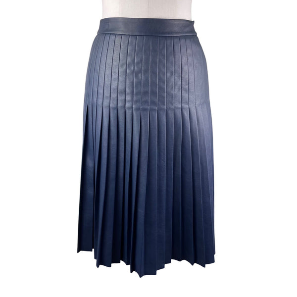 Rebecca Taylor Womens Blue Polyester Pleated Skirt  Sz 2
