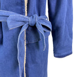 Fashion Nova Womens Blue Denim Sherp Coat  Casual Cozy Mid-Length Sz XS - New