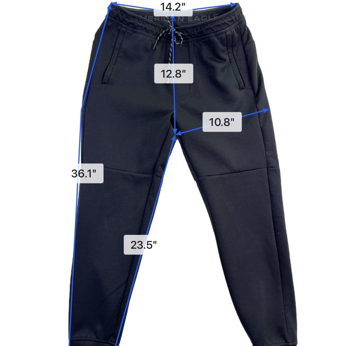 American Eagle Men Black Jogger Sweatpants Size S