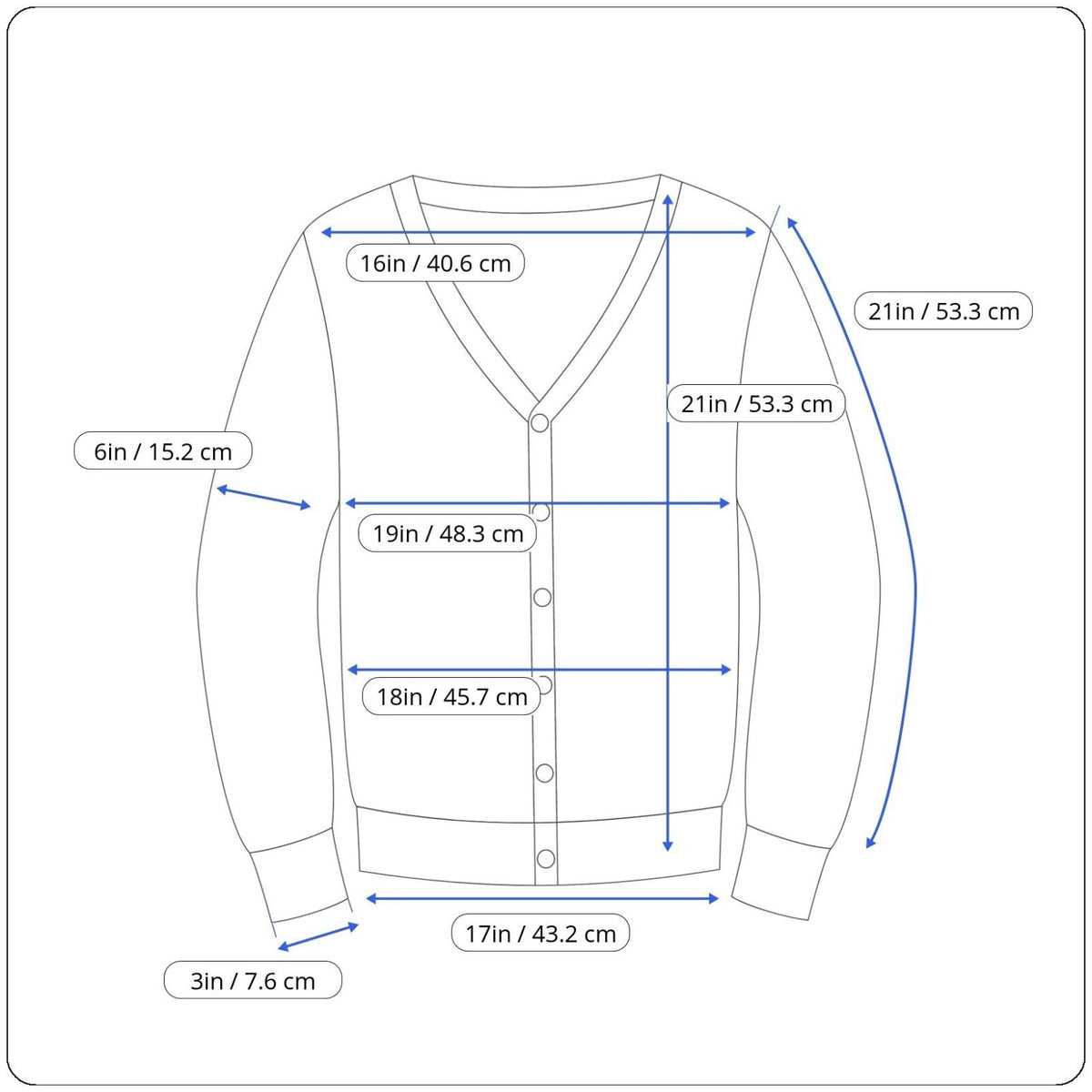 Vintage Button-Up Patchwork Cardigan Sweater With Textured Blue Sleeves Sz S/M