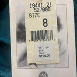 Scott McClintock Womens Teal Satin Short Sleeve Dress W/ Embellishment Size 8 Ne
