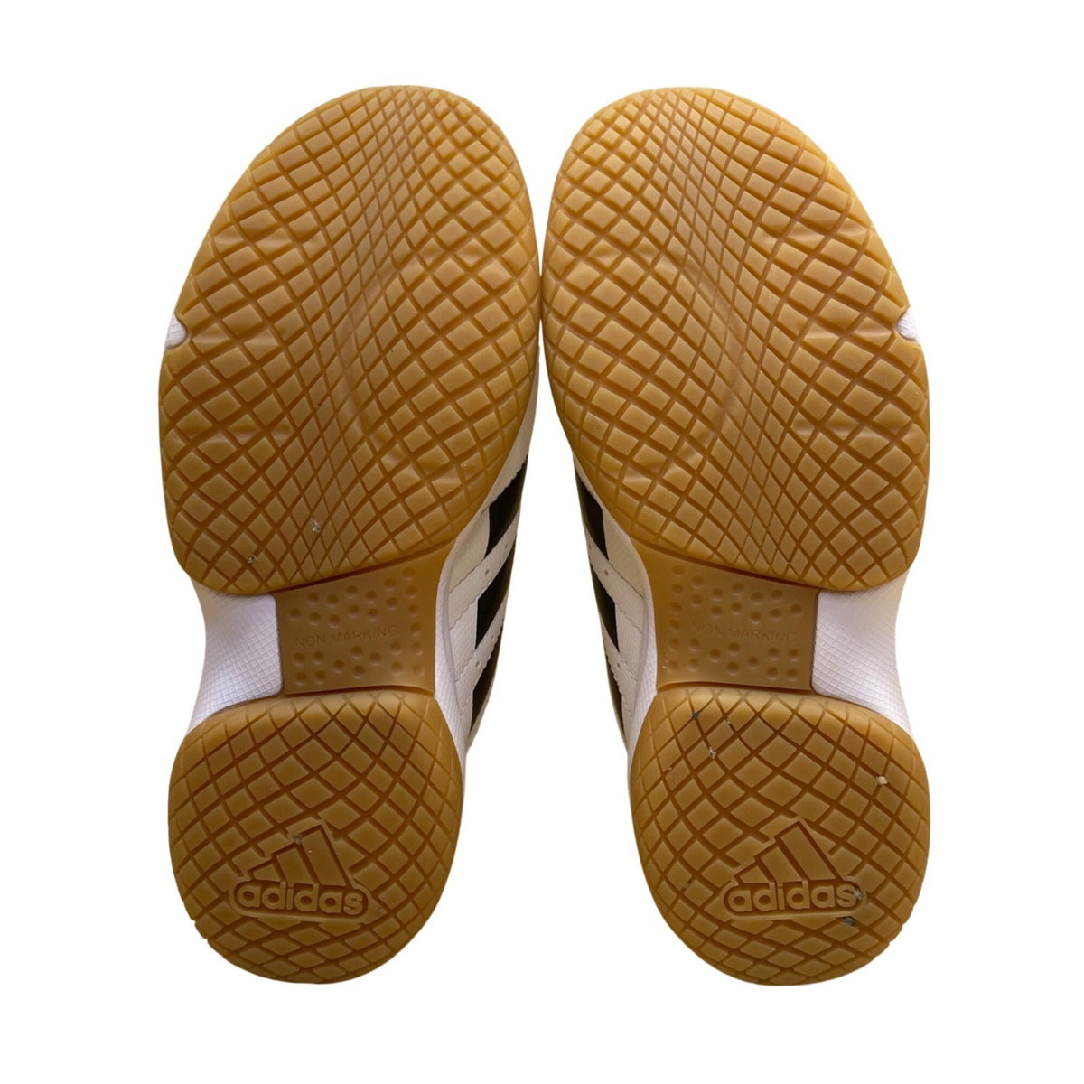 Adidas Women’s White & Black Primegreen Indoor Trainers Shoes Size 5