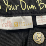 Belle Kim Gravel Belle Black Denim Skinny Jeans Womens Size 8