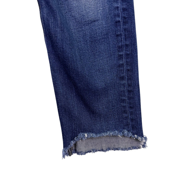 Rag & Bone Womens Blue Cotton Denim Distressed Frayed Hem Jeans Stretch Size 26