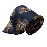Robert Talbott Mens Navy Silk Neck Tie Woven Print Italy Handcrafted Nordstrom