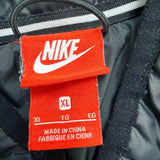 Nike Womens Black Quilted Bomber Jacket Lightweight Outerwear Casual Sz XL
