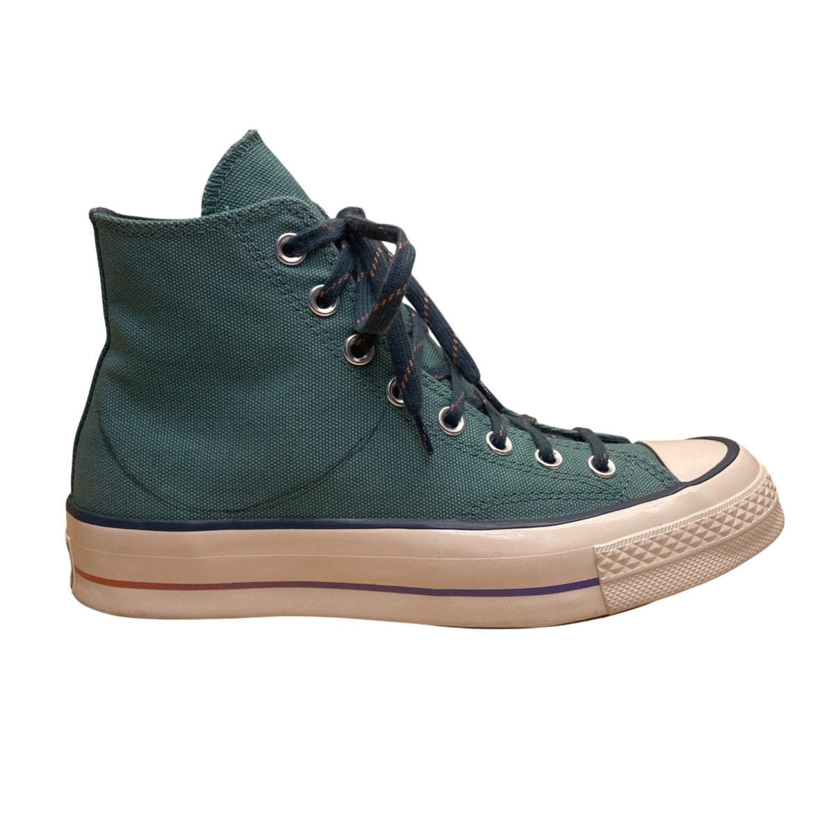 Converse Unisex Green Canvas Chuck Taylor All Star Hi-Top Sneakers Sz 6.5M/8.5W