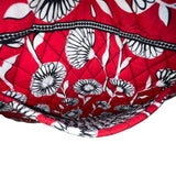 Vera Bradley Women’s Red Floral Quilted With Double Straps Tote Bag