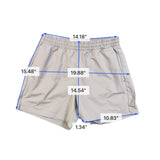 Uniqlo Mens Beige Elastic Waist Shorts Lightweight Casual Activewear Size M