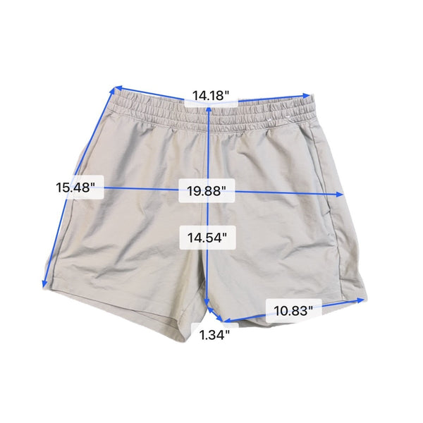 Uniqlo Mens Beige Elastic Waist Shorts Lightweight Casual Activewear Size M