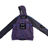 The North Face Mens Purple/Black Nylon Hooded Rain Jacket Size M