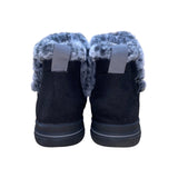 Clarks Women’s Black Faux Fur-Lined Cloudsteppers Slip-On Ankle Boots Size 11M