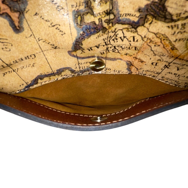 Patricia Nash Women’s European Map Leather Tassel Adjustable Strap Crossbody Bag