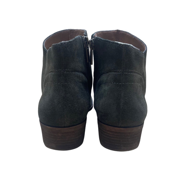 Lucky Brand Women’s Green Suede Brolley Western Ankle Booties 7M