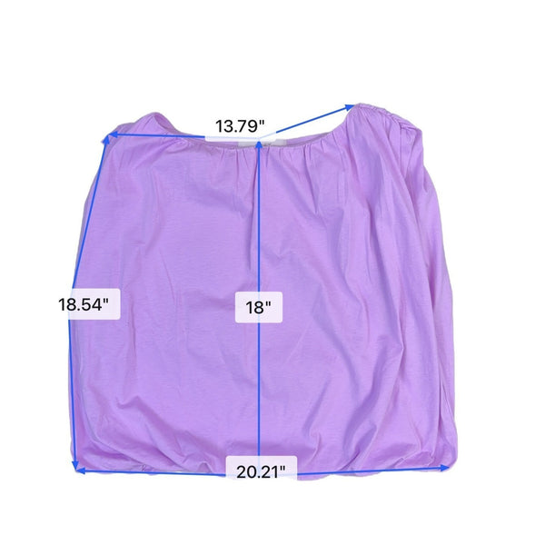 Loft Womens Purple Cotton Sleeveless Blouse With Elastic Hem Lightweight Size L