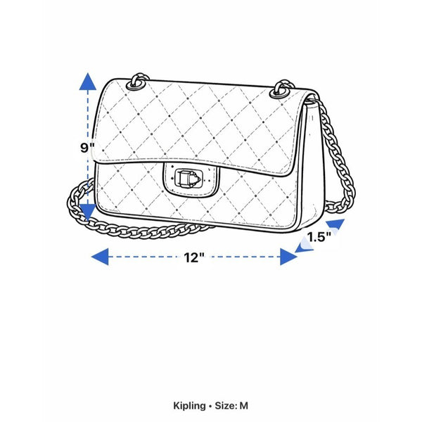 Kipling Women’s Silver Metallic Zippered Pockets Adjustable Strap Crossbody Bag