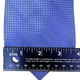 Nicole Miller Mens Blue Silk Necktie Woven Pattern 58