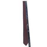 Jos A Bank Mens Burgundy Polyester Floral-Print Neck Tie Executive Collection