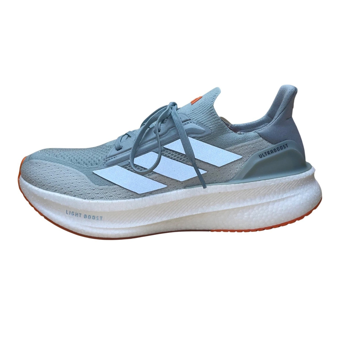 Adidas Men’s Light Blue & Orange Ultraboots Light Boost Running Shoes Size 10