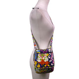 Vera Bradley Women’s Multicolor Quilted Floral Adjustable Strap Crossbody Bag
