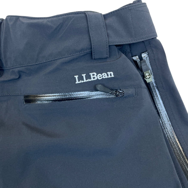 L.L. Bean Mens Black Snow Pants Adjustable Waist All-Weather Insulated Sz M