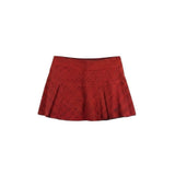 Nike Womens Red Dri-Fit Active Pleated Skort Animal Print  Sz Large