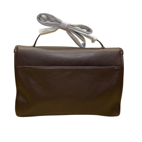 Josephine Women’s Dark Brown Faux Leather Adjustable Strap Crossbody Handbag