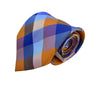 Tommy Hilfiger Men’s Orange & Blue Silk Buffalo Tartan Pattern Tie New With Tags