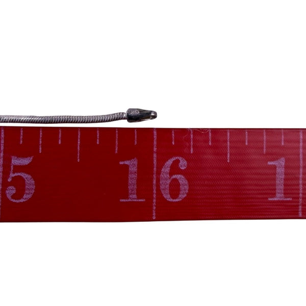 Sterling Silver Tone Womens Modernist Necklace Rectangle Bar Pendant Snake