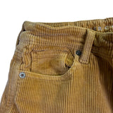 American Eagle Womens Mustard Yellow Corduroy Super Stretch Pants Size 0 R