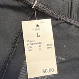 Auden Womens Black Modal Spandex Sleepwear Pajama Set Size L
