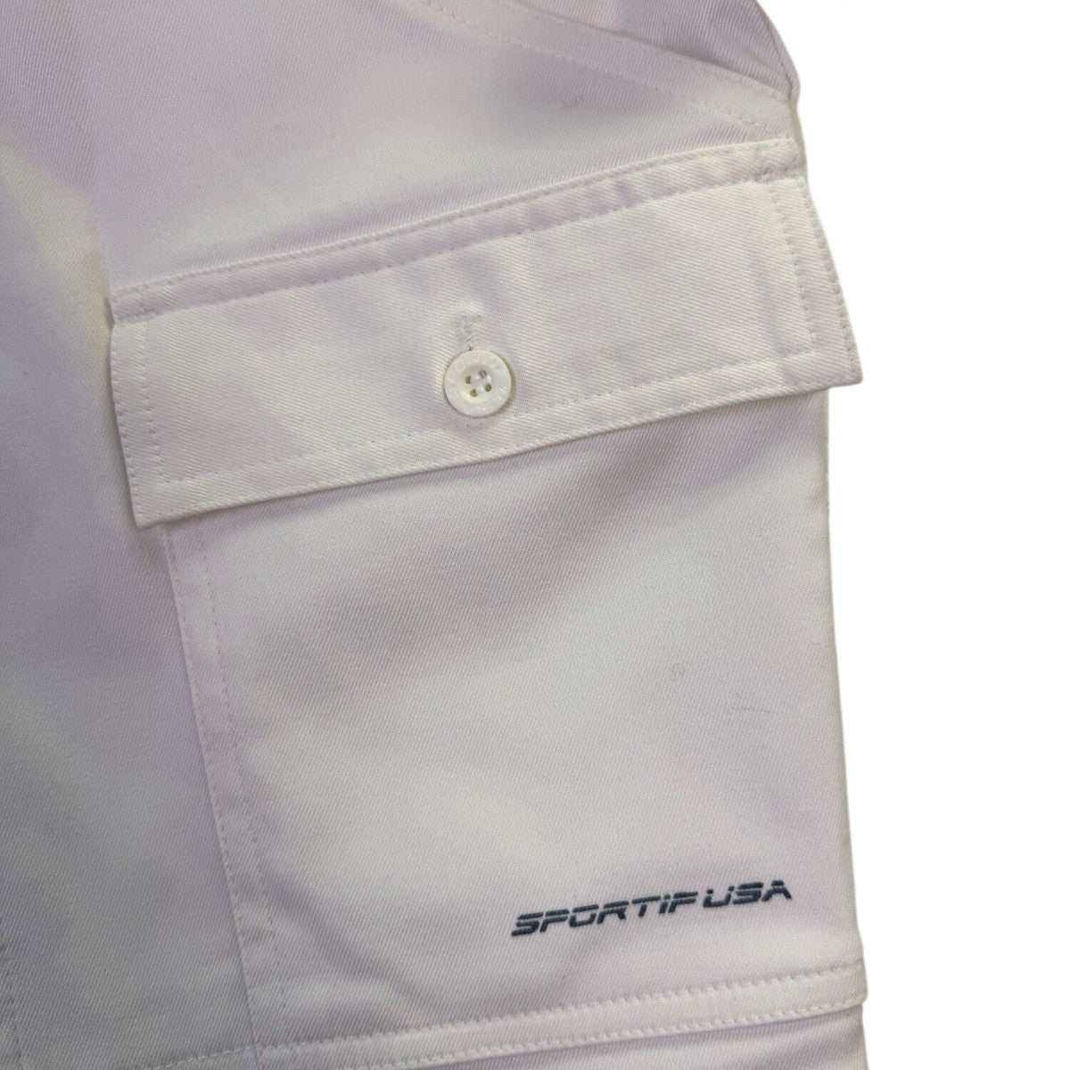 L.L Bean Sportif USA Mens White Cargo Shorts Comfortable Fit  Size L