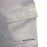 L.L Bean Sportif USA Mens White Cargo Shorts Comfortable Fit  Size L