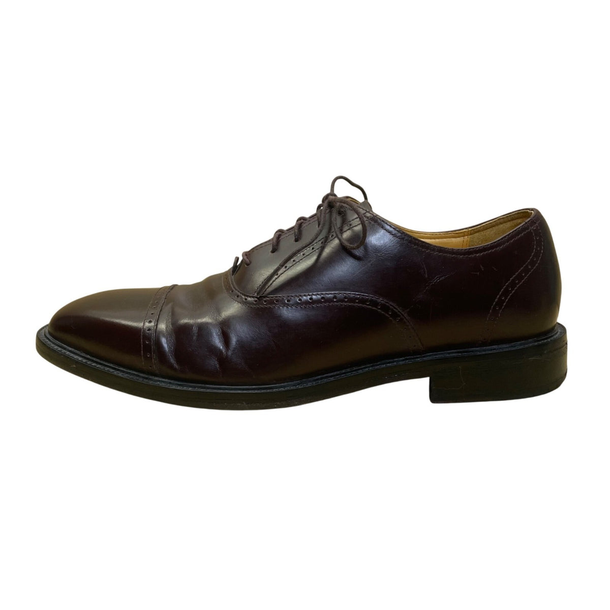 Rockport Men’s Burgundy Genuine Leather Cap Toe Reserve Oxford Shoes 9M