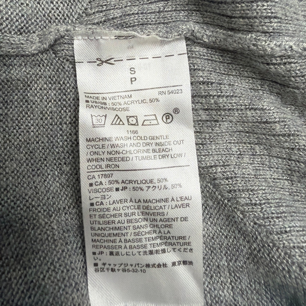 Banana Republic Women Gray V-Neck Sweater Classic Knit Pullover Size S