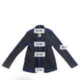 Eddie Bauer Womens Black Blazer UPF 50+ Lightweight Size 10