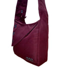 Ogio Women’s Burgundy Modern Button Accent Multiple Compartments Crossbody Bag