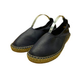 Cole Haan Women’s Marine Blue Leather Cloudfeel Espadrille Slip-On Shoes Sz 6.5B
