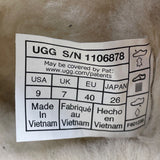 UGG Women’s Black Suede Ansley Slippers Sheepskin Lined Moccasins Size 9US