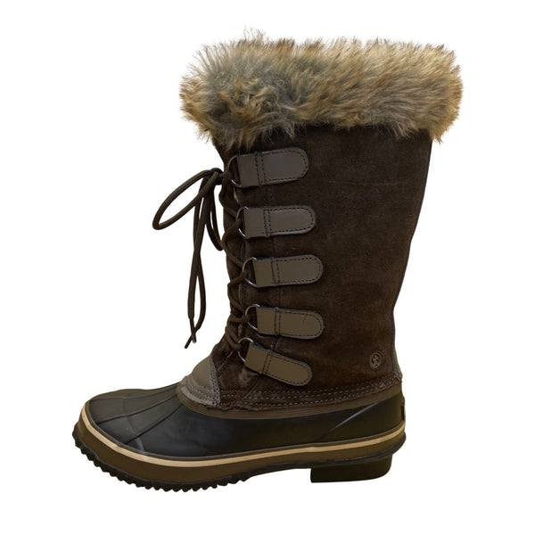 Northside Women’s Brown Suede Faux Fur Lined Insulated Winter Snow Boots Size 9
