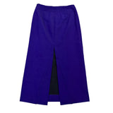 Zara Womens Purple Midi Skirt With Back Slit Size M