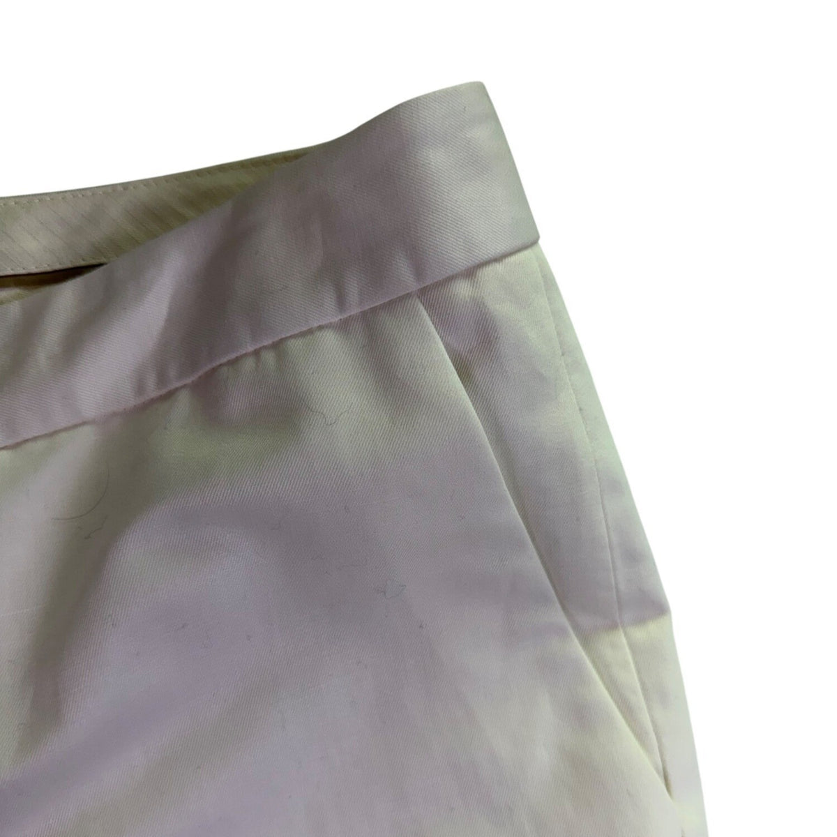 Brooks Brothers Womens White Caroline Fit Mid-Rise Dress Pants Size 12