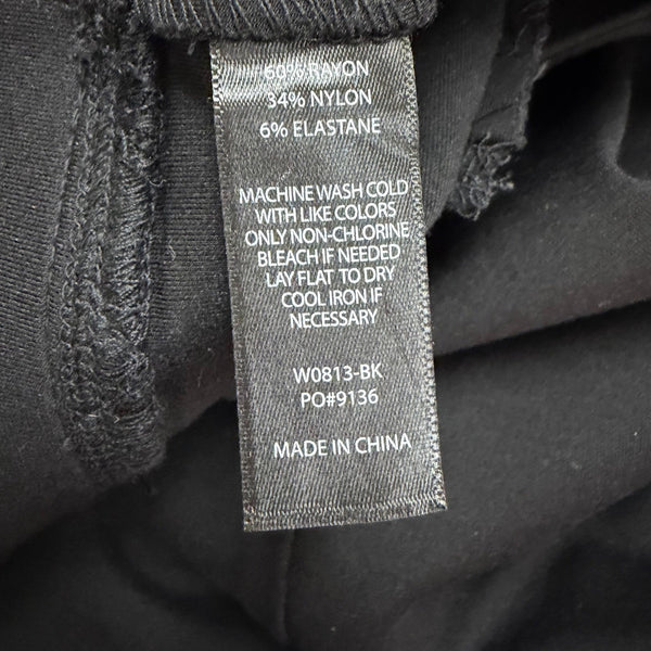Betabrand Women’s Black Rayon/Nylon/Elastane Cropped Yoga Dress Pants Size M