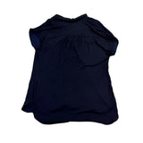 Banana Republic Womens Navy Embellished Collar Modal Sleeveless Blouse Size M