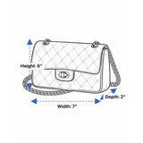 Sasha Women’s Black Woven With Magnetic Snap Closure Mini Crossbody Bag