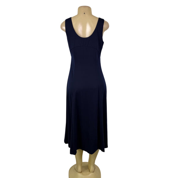 Cupshe Womens Navy Blue Sleeveless Midi Empire Waist Dress  Sz S - New