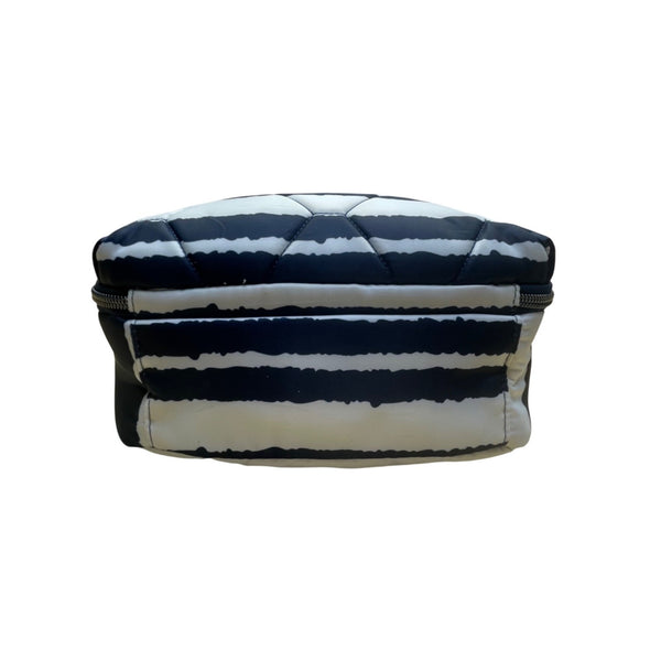 Lug Bebop Women’s Navy & White Adjustable Strap Quilted Striped Crossbody Bag