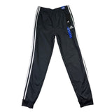 Adidas Youth Black Polyester Track Pants With White Stripes Sz L/G (14/16)