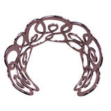 Brighton Womens Silver Tone Metal Engraved Scroll Bohemian Boho Cuff Bracelet 